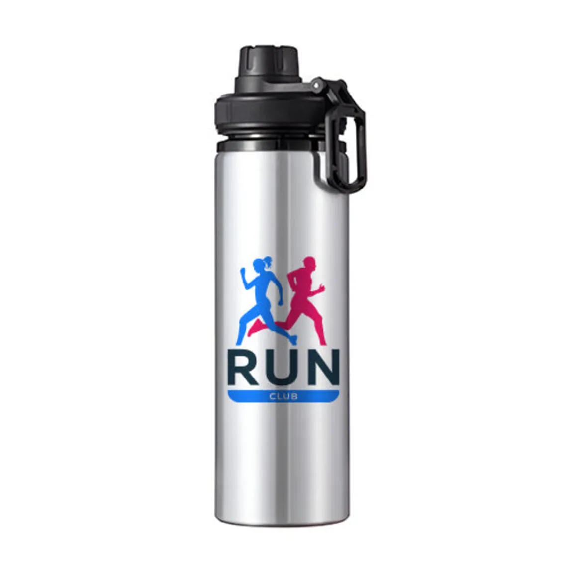 Aluminium Water Bottle with Coloured Lid 850ml