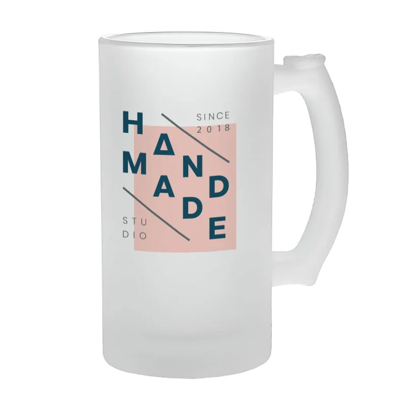 Glass Beer Stein 16oz