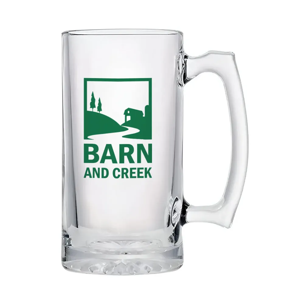 Glass Beer Stein 16oz