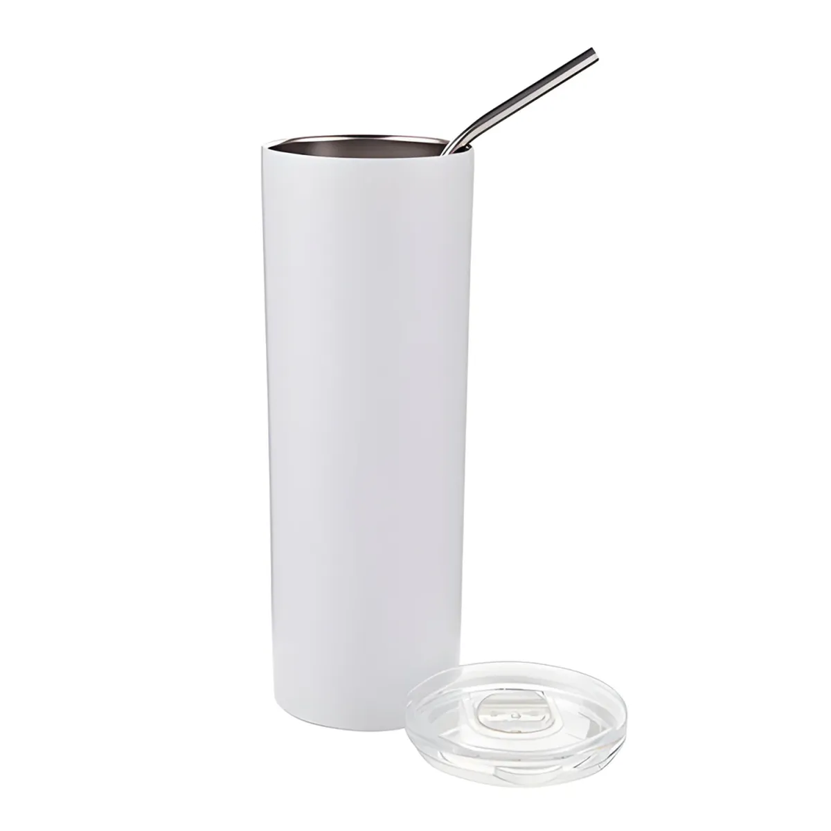 Personalised Stainless Steel Tumbler with Straw 600ml