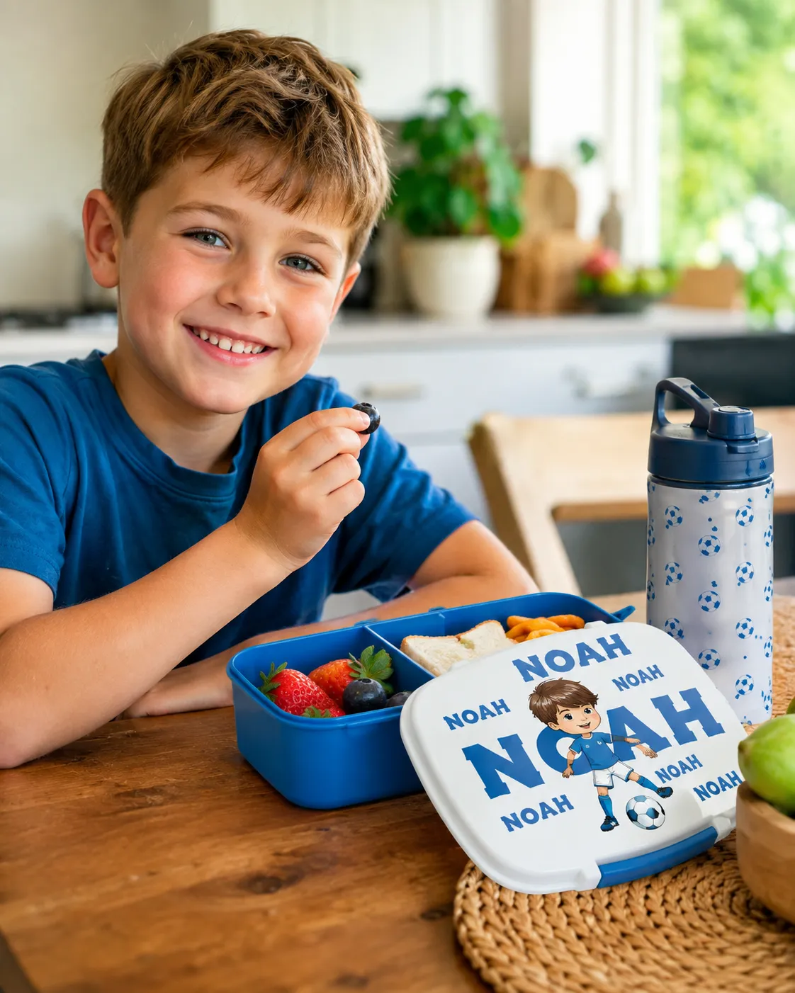 Blue Small Plastic Lunchbox, personalised product inspiration