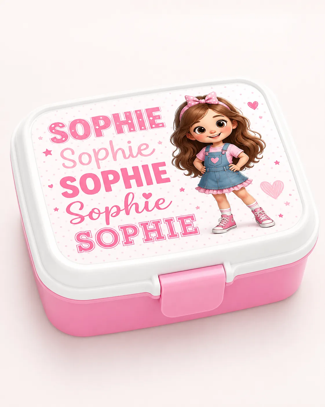 Pink Small Plastic Lunchbox, personalised product inspiration