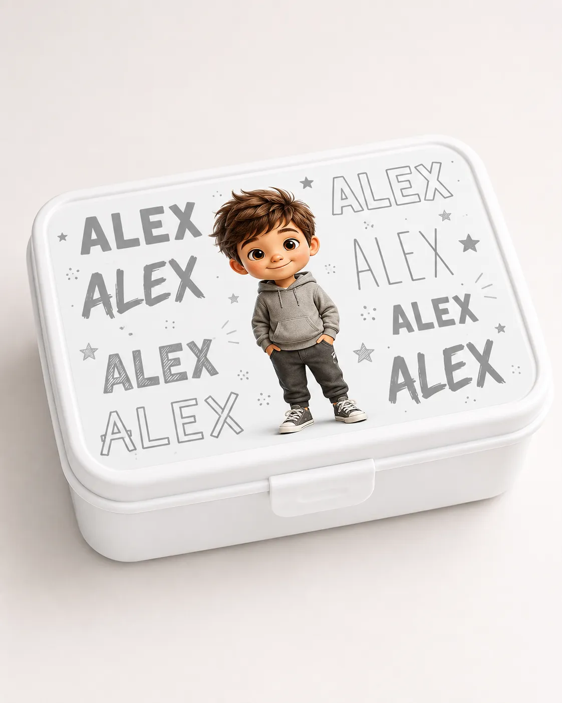 White Small Plastic Lunchbox, personalised product inspiration