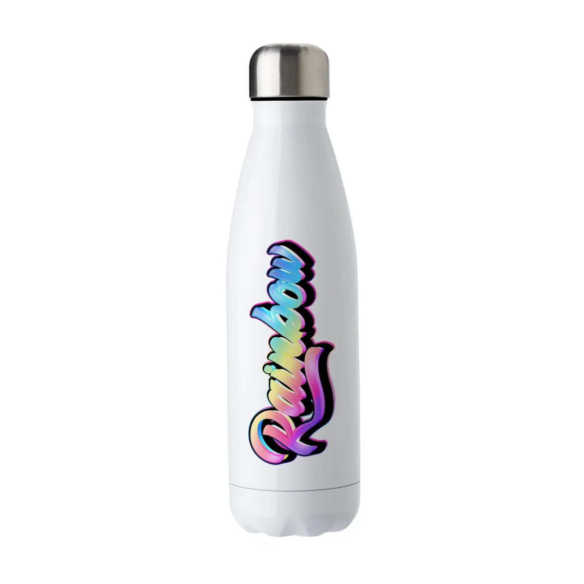 White Bowling Pin Water Bottle 500ml